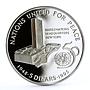 Bahrain 5 dinars 50th Anniversary of United Nations proof silver coin 1995