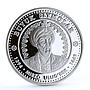 Uzbekistan 100 som Famous Ancestors Sultan Mirzo Ulugbek proof silver coin 1999