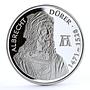 Uganda 1000 shillings Painter Albrecht Durer Art proof silver coin 2001