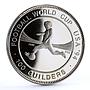 Suriname 100 guilders Football World Cup in USA Player CuNi coin 1994