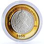 Mexico 100 pesos Numismatic Heritage 1783 Carlos III bimetal coin 2011
