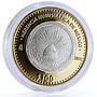 Mexico 100 pesos Numismatica Heritage 1824 8 Reales bimetal coin 2011
