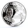 Bhutan 300 ngultrums Composer Maurice Ravel Playing the Violin silver coin 1993