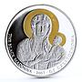 Liberia 5 dollars The Black Madonna Czestochowa gilded proof CuNi coin 2007