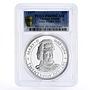 Cayman Islands 25 dollars Queen Mary II PR69 PCGS silver coin 1977