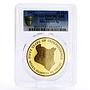 Kenya 50 shillings 50 Years of Independence PR67 PCGS gilded silver coin 2013