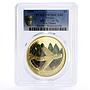 Tuvalu 1 dollar Aviation War Planes MiG15 PR70 PCGS gilded silver coin 2006