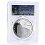 South Ossetia 25 zarin St George Church of Tskhinval PR70 PCGS silver coin 2017