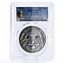 Mongolia 500 togrog Endangered Wildlife Steppe Manul MS70 PCGS silver coin 2014
