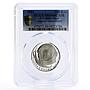 Czechoslovakia 100 korun 20 Years of Gagarin in Space PR69 PCGS silver coin 1981