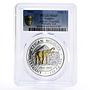 Somalia 1000 shillings African Wildlife Elephant MS69 PCGS silver coin 2006