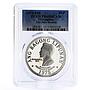 Philippines 50 pisos Ferdinand E. Marcos PR68 PCGS silver coin 1975
