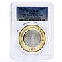 Mexico 100 pesos Numismatic Heritage Bolita Peso PL69 PCGS bimetal coin 2011