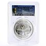 Cook Islands 2 dollars Love is Precious Swans PR70 PCGS silver coin 2008