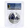 Niue 1 dollar Endangered Wildlife Mountain Gorilla PR70 PCGS silver coin 2014