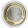 Mexico 100 pesos Numismatic Heritage 1804 8 Reales bimetal coin 2012