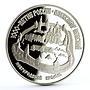 Russia 3 rubles Duke Alexander Nevskiy Novgorod Kremlin proof silver coin 1995