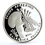 Chad 1000 francs Endangered Wildlife Bird of Paidise Fauna silver coin 2001