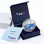 Laos 70000 kip Baikal Lake Nature Landscape silver coin 2017