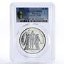 France 10 francs Hercules Group Coat of Arms MS68 PCGS silver coin 1973
