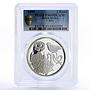 South Africa 2 rand FAO Food Summit Sparrow Bird PR69 PCGS silver coin 1995