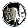 Slovenia 500 tolarjev National Monetary Institute Leaf Emblem silver coin 1994