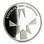 Slovenia 500 tolarjev Anniversary of Defeating the Fascism WWII silver coin 1995
