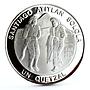 Guatemala 1 quetzal Traditional Dance of Sun Women proof silver coin 1997