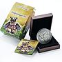 Burkina Faso 1000 francs Chimeras Wolpertinger Jackalope silver coin 2015