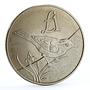 Cyprus 1 pound Endangered Wildlife Cyprus Wheatear Bird Fauna CuNi coin 2000