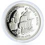 Tonga 1 paanga Dutch Explorers William and Jacob Ship Seafaring silver coin 1991