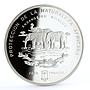 Equatorial Guinea 7000 francos Endangered Wildlife Elephants silver coin 1995