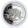 Armenia 100 dram Red Book Caucasian Forest Cat Fauna silver coin 2006