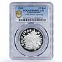 Czechoslovakia 25 korun 25 Years of Slovak Uprising PR64 PCGS silver coin 1969