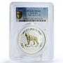 Australia 1 $ Lunar Calendar I Year of Tiger MS68 PCGS gilded silver coin 2010
