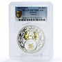 Belarus 20 rubles Zodiac Singns series Gemini PR70 PCGS silver coin 2013