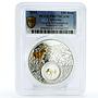 Tajikistan 100 somoni Gazella Subgutturosa Selective PR67 PCGS silver coin 2021