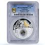 Tajikistan 100 somoni Alectoris Chukar Selective PR69 PCGS silver coin 2021