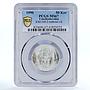 Czechoslovakia 50 korun St Agnes Without Signature LK MS67 PCGS silver coin 1990