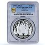 Russia 3 rubles Dmitry Donskoy Trinity Icon PR70 PCGS silver coin 1996