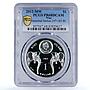 Niue 1 dollar Hannibal Barkas Elephants PR68 PCGS silver coin 2012