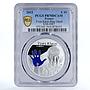 France 10 euro 50 Anniversary of Death Yves Klein PR70 PCGS silver coin 2012