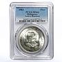 Philippines 1 peso 100 Anniversary Birth Andres Bonifacio MS64 PCGS silver 1963