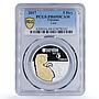 Ukraine 5 hryvnas Lion Fauna in Cultural Monuments PR69 PCGS silver coin 2017