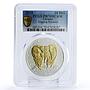 Ukraine 10 hryvnias Folk Crafts Digging Potatoes PR70 PCGS gilded Ag coin 2018