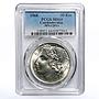 Czechoslovakia 50 korun 50th Jubilee of Independence MS64 PCGS silver coin 1968