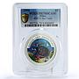 Palau 5 dollars Marine Life Protection Sea Turtle PR70 PCGS silver coin 1998