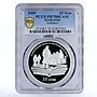 Kyrgyzstan 10 som Chinqiz Aitmatov Mother Field Train PR70 PCGS silver coin 2009