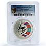 Kyrgyzstan 10 som 5 Years Eurasian Economic Union PR70 PCGS silver coin 2019