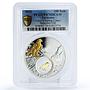Tajikistan 100 somoni Falco Cherrug Coatsi  PR70 PCGS silver coin 2021